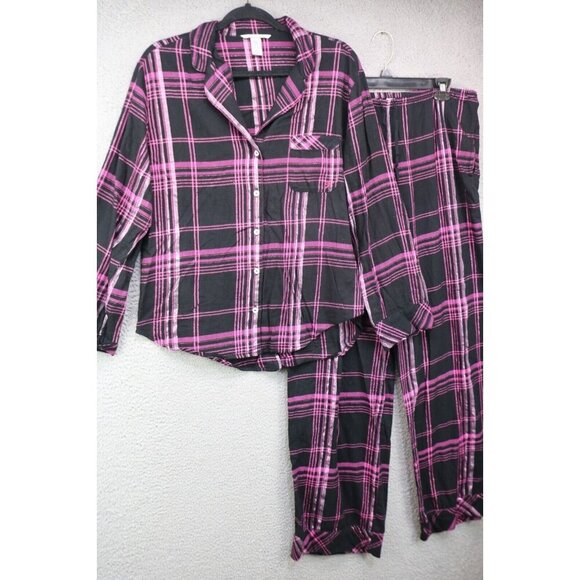 Victoria's Secret Women's Pajama Set-Size Medium-Wide Leg-Drawstring-Pockets - Picture 1 of 16